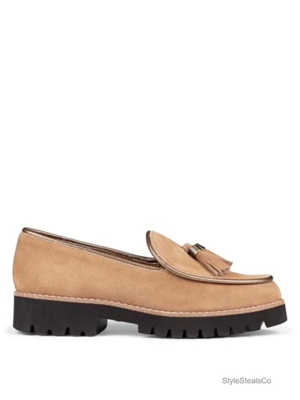 Eclipse Slip-On Loafers with Tassel Trim, Memory Foam Insole